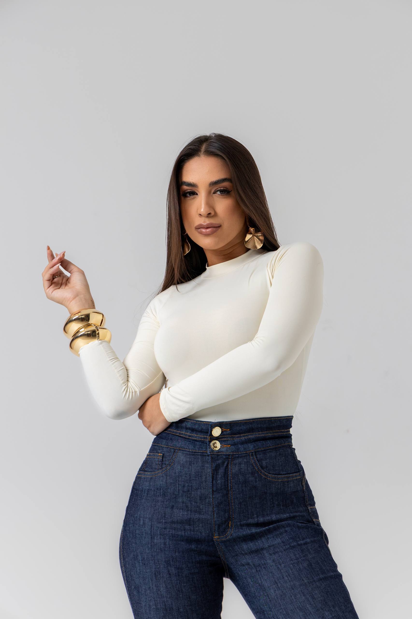 Calça Modeladora Jeans Mônaco