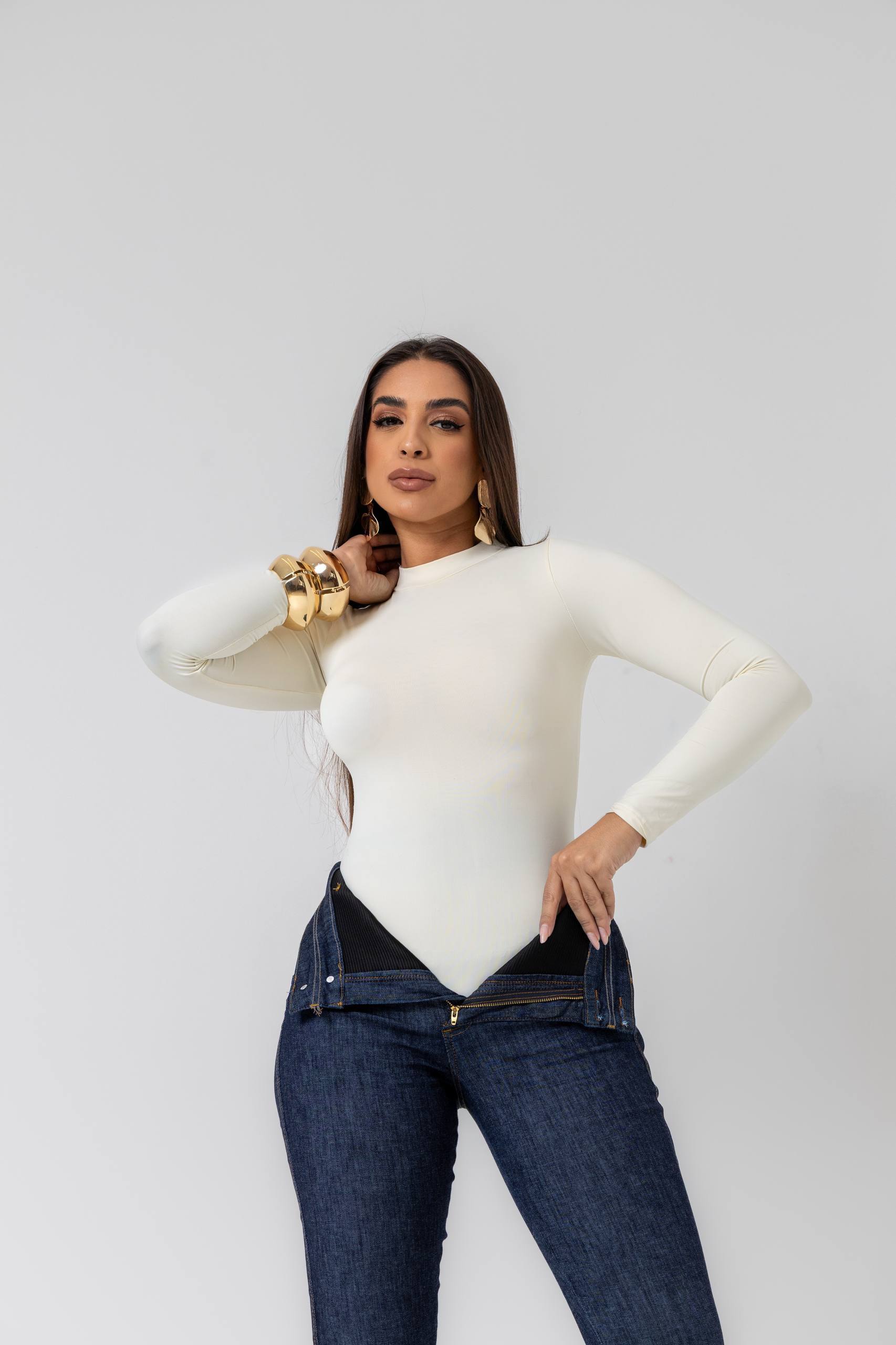 Calça Modeladora Jeans Mônaco