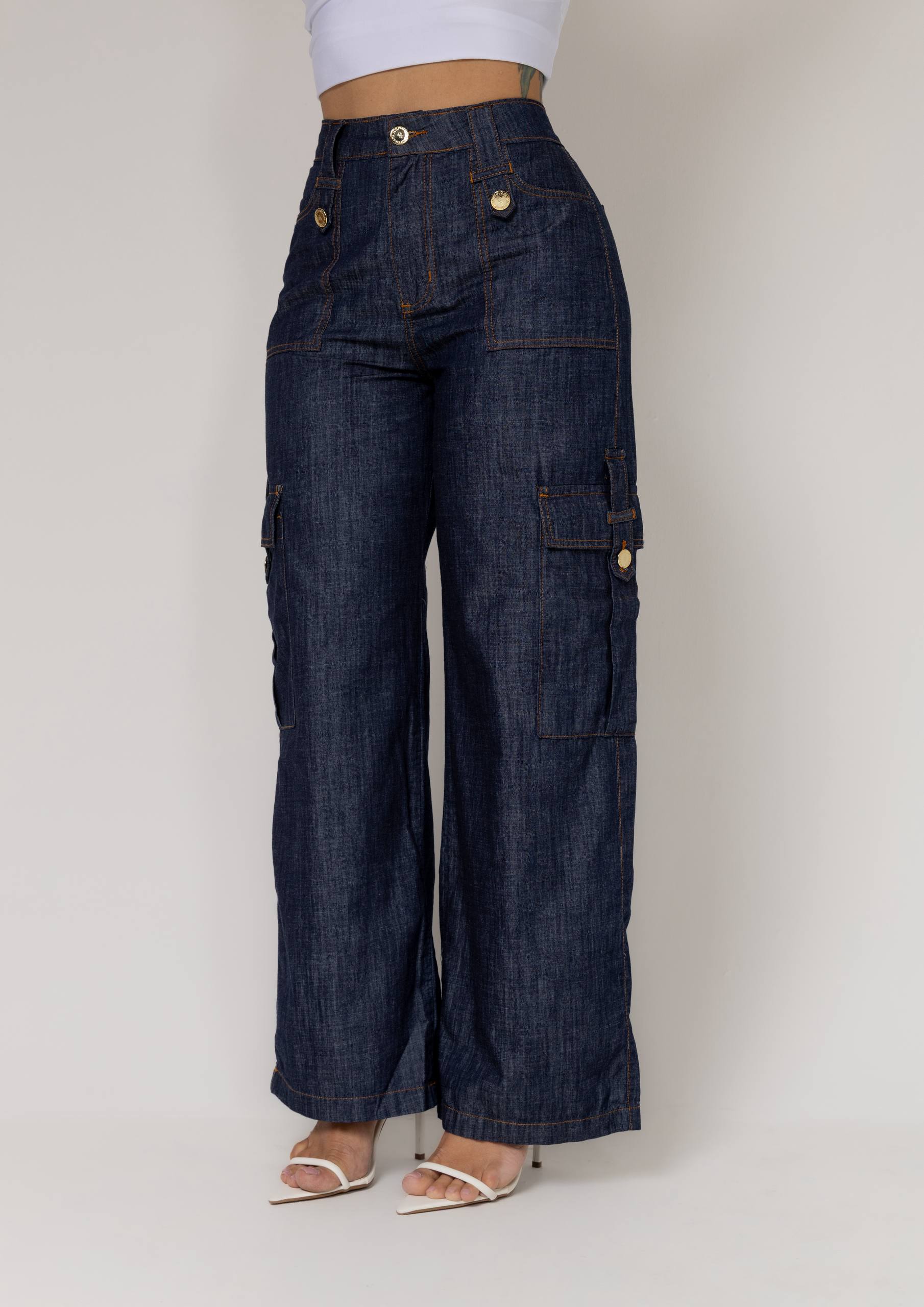 Calça Modeladora Jeans Mônaco