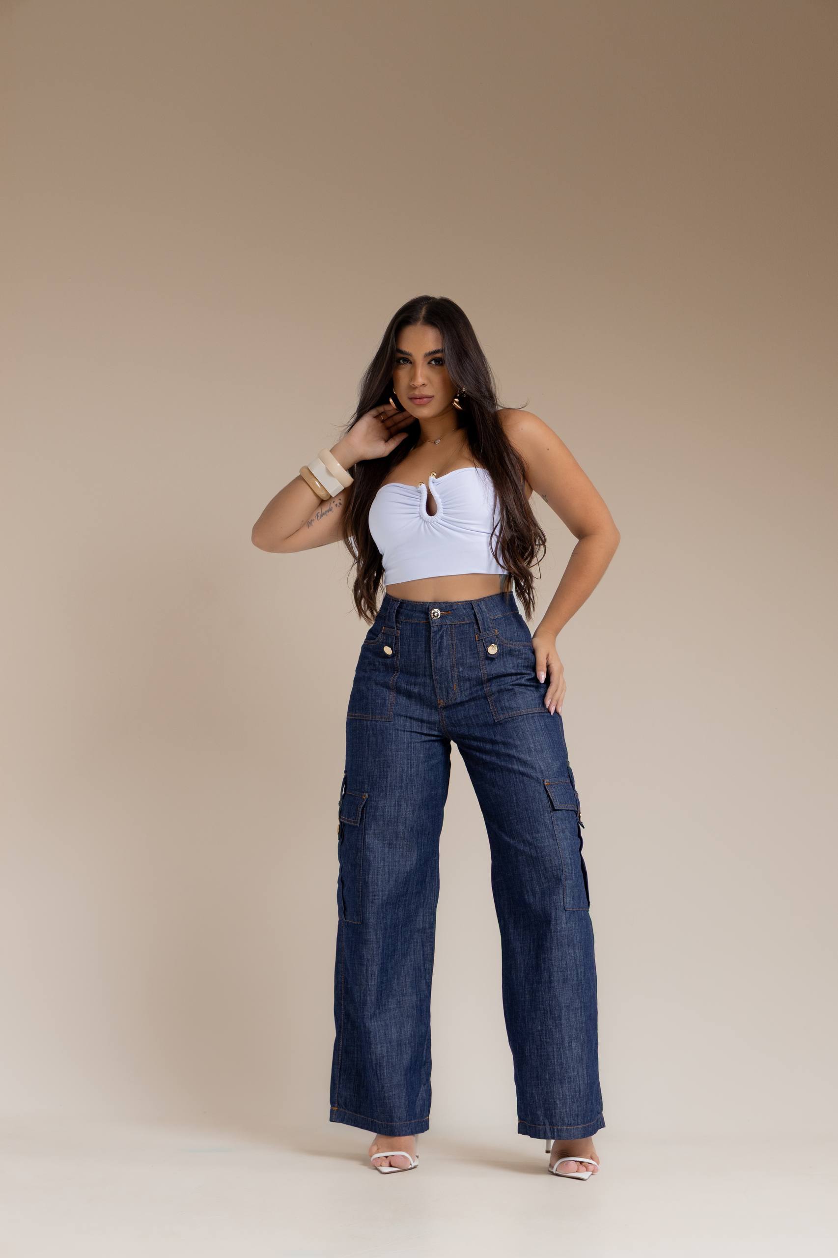 Calça Modeladora Jeans Mônaco