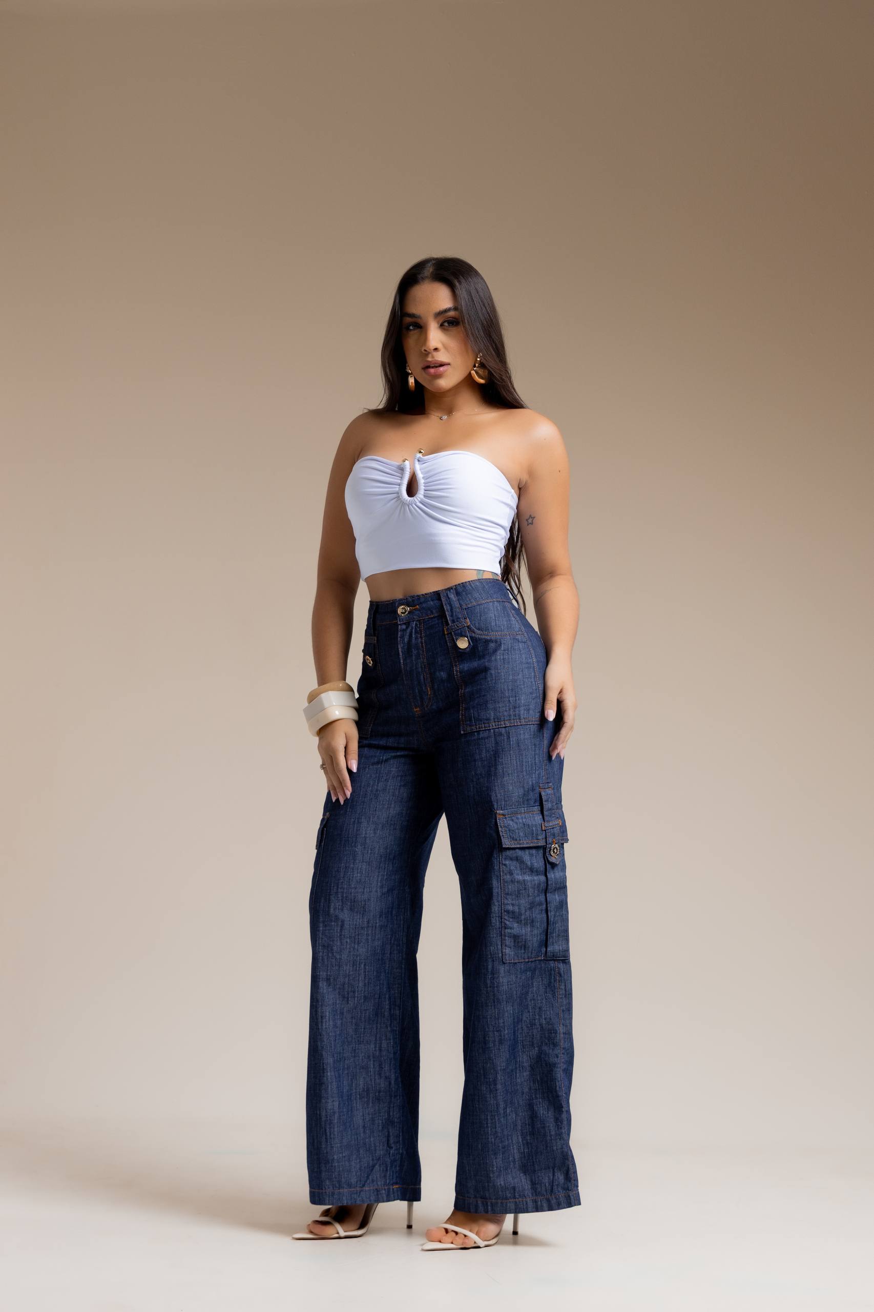 Calça Modeladora Jeans Mônaco