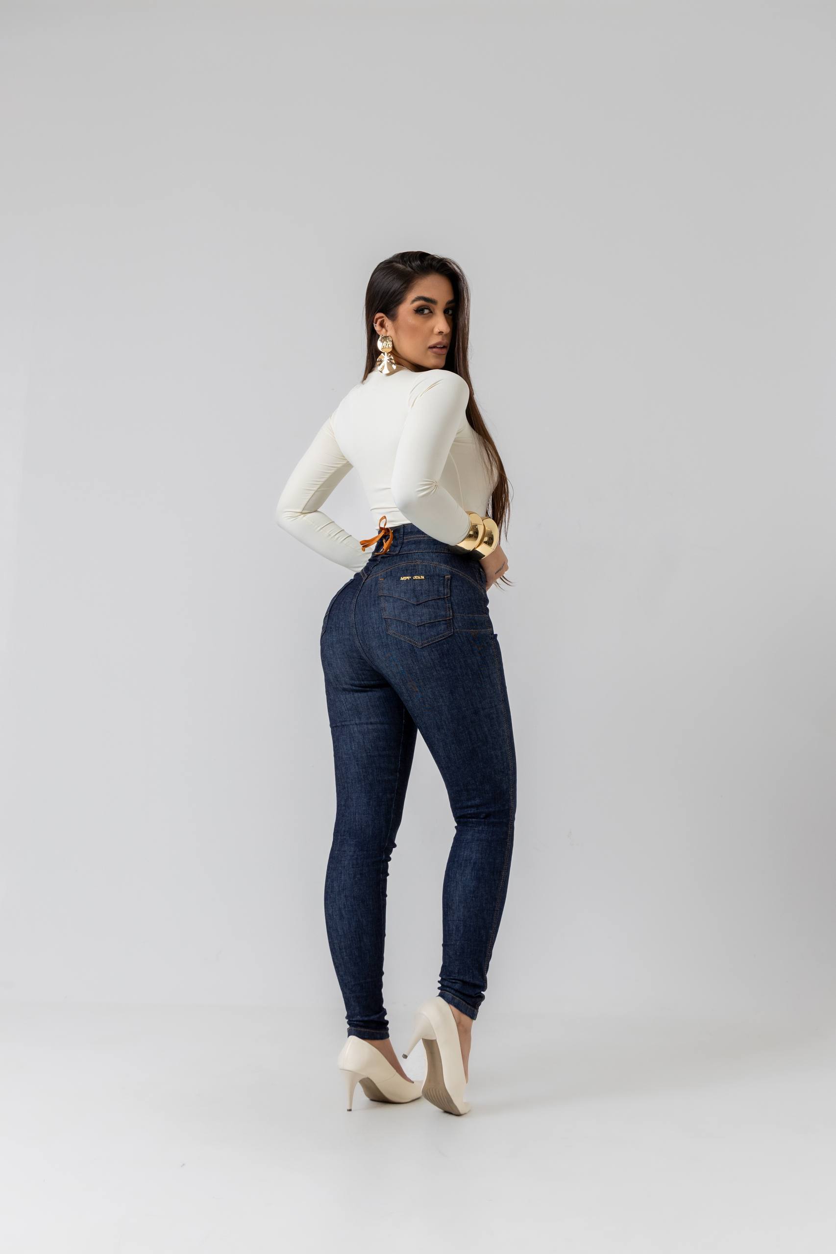 Calça Modeladora Jeans Mônaco
