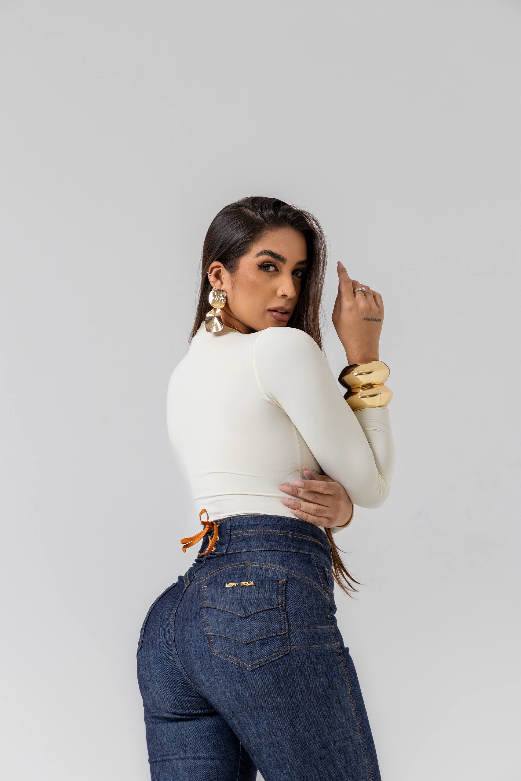 Calça Modeladora Jeans Mônaco