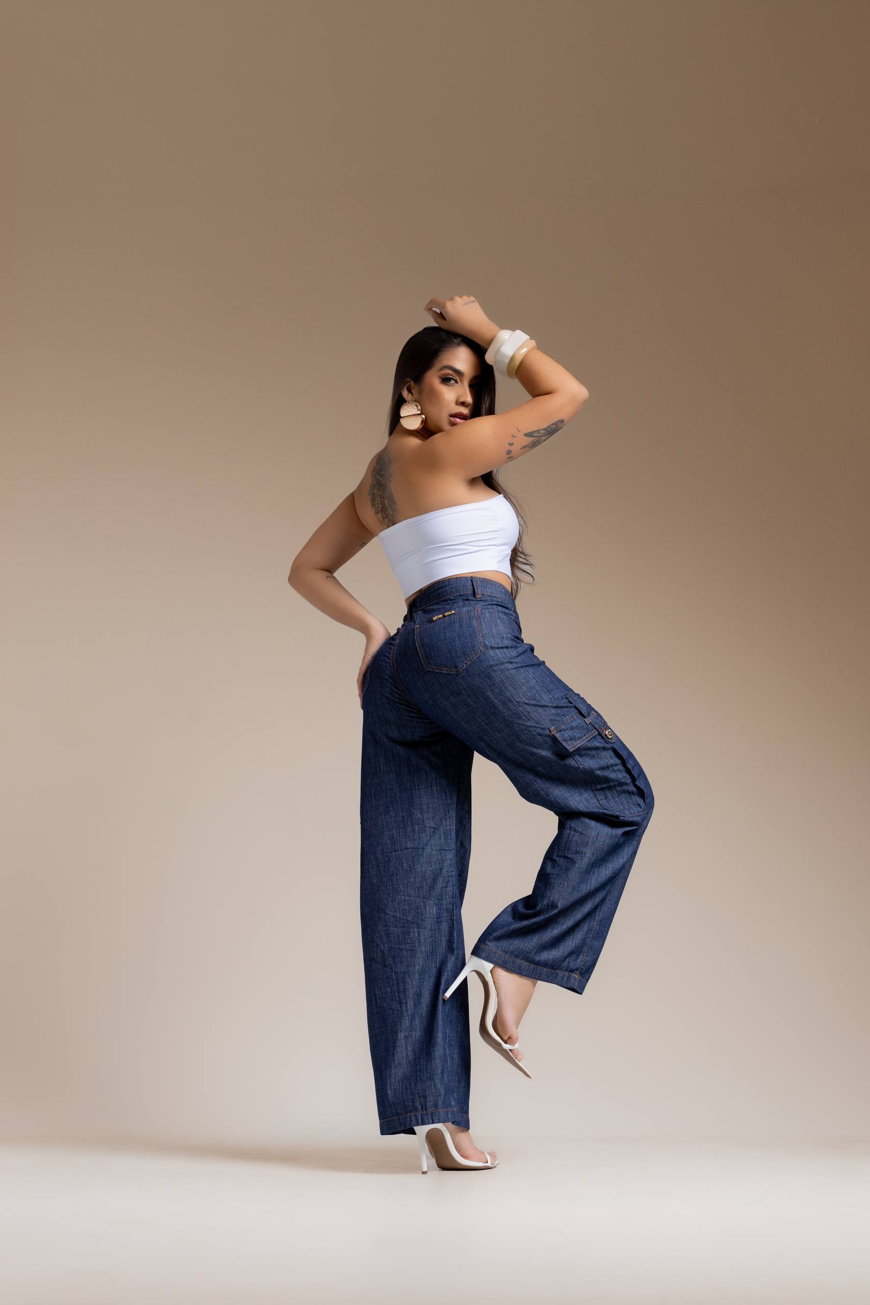 Calça Modeladora Jeans Mônaco